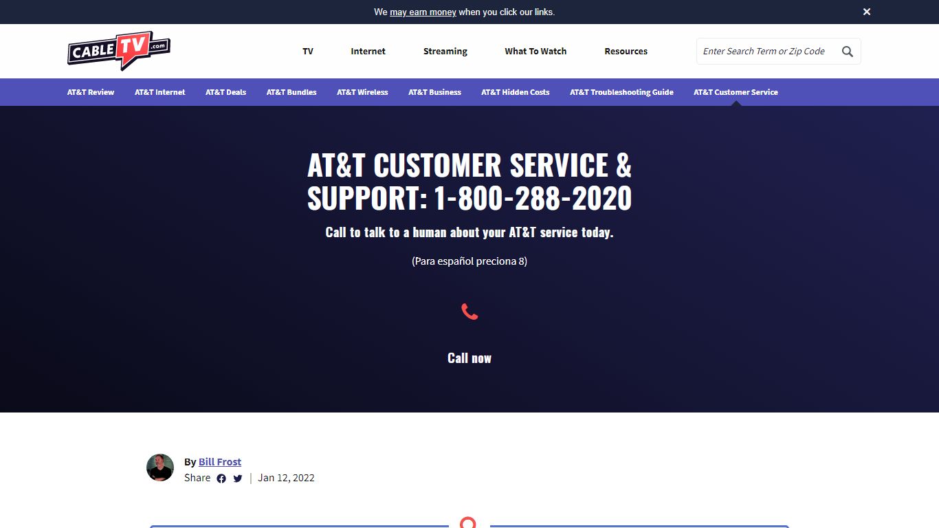 AT&T Customer Service | 800-288-2020 - CableTV.com