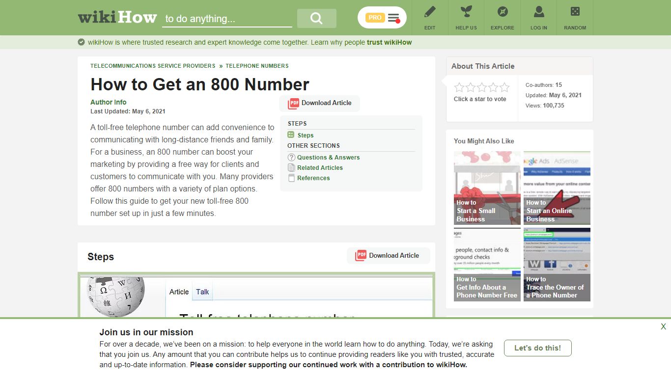 How to Get an 800 Number: 7 Steps (with Pictures) - wikiHow